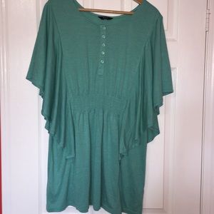Tunic length Plus Size Blouse